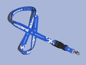 Fabric Lanyard Mockup Front View Preview 2