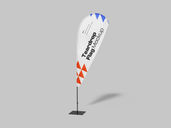 Flag Teardrop Mockup Front View Preview 3
