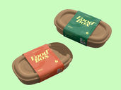 Food Eco Container Mockup Flying View Preview 2