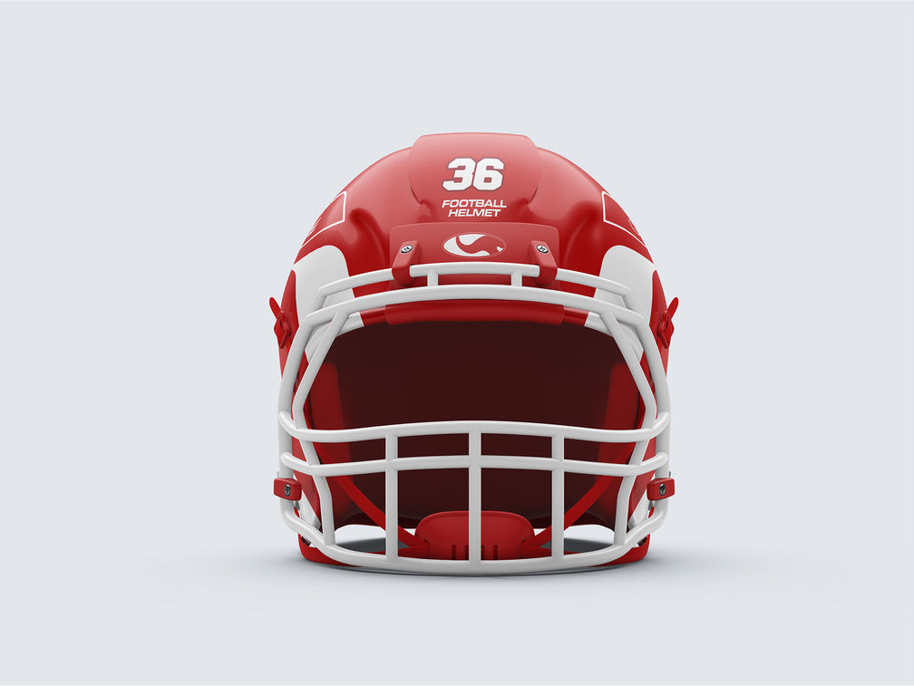 Football Helmet Mockup Front View Preview 1