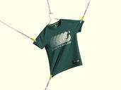 Hanging T Shirt Mockup Flying View Preview 2