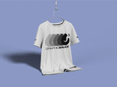 Hanging T Shirt Mockup Half Side View Preview 2
