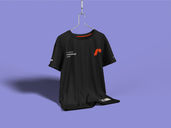 Hanging T Shirt Mockup Half Side View Preview 3