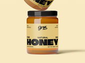 Honey Mason Jar Mockup Flying View Preview 5