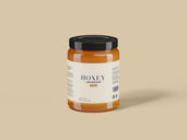 Honey Mason Jar Mockup Front View Preview 3