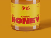 Honey Mason Jar Mockup Front View Preview 5