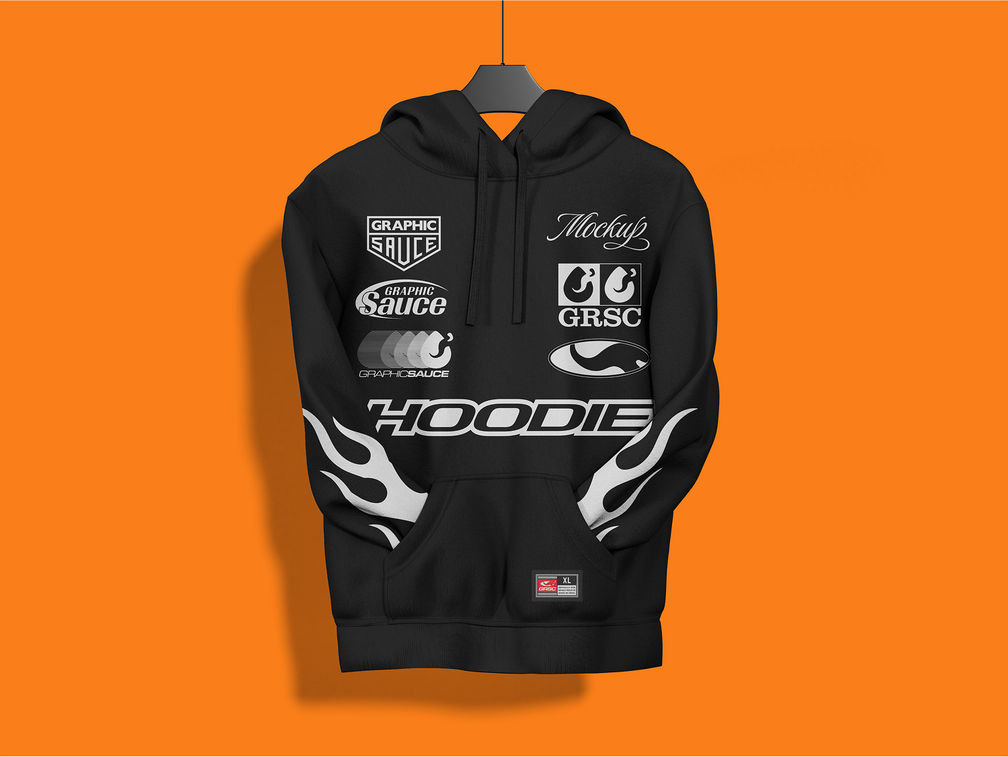 Hoodie With Hanger Mockup Front View Preview 1