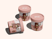 Ice Cream Cup Bucket Mockup Front View Preview 2