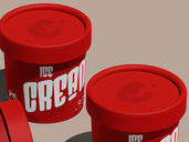 Ice Cream Cup Bucket Mockup Front View Preview 3