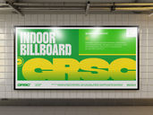 Indoor Subway Billboard Mockup Front View Preview 3