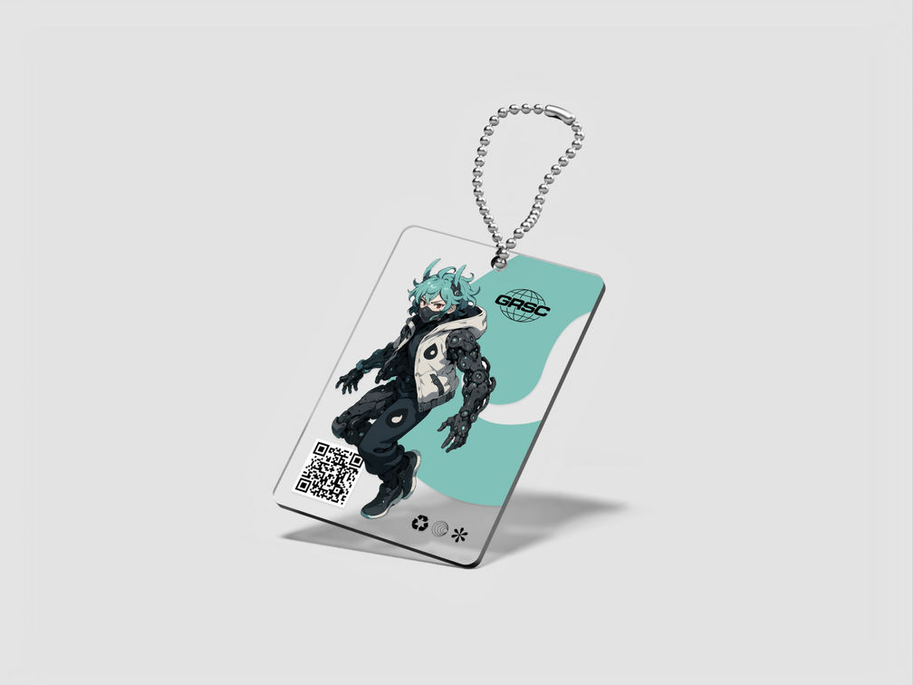 Key Chain Mockup Front View Preview 01