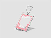 Key Chain Mockup Front View Preview 03