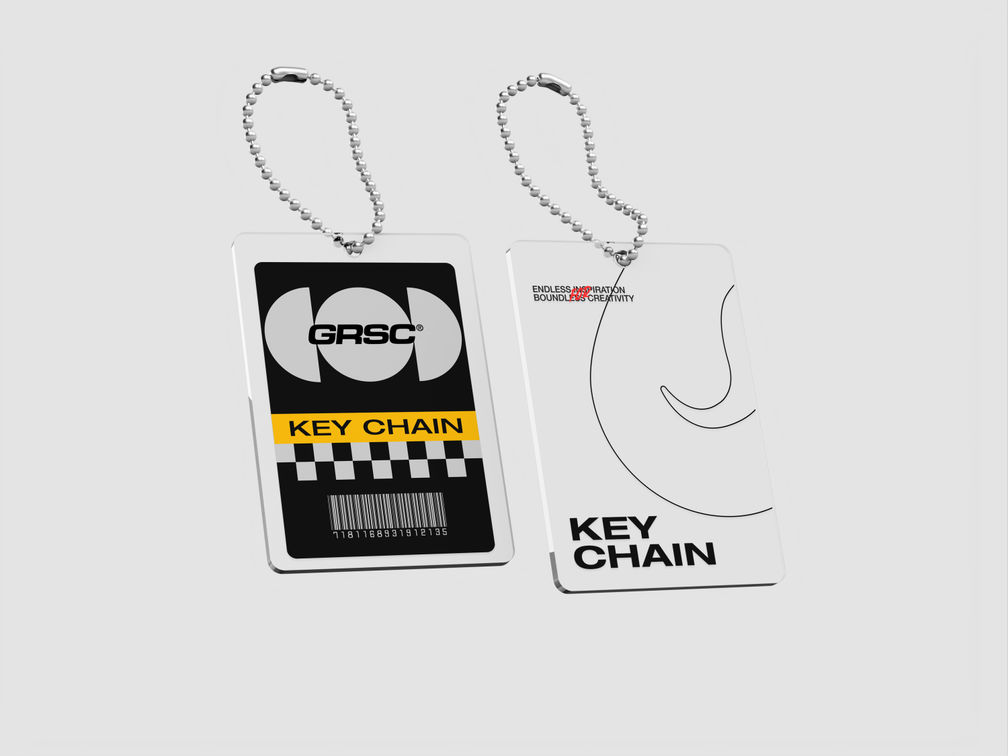 Key Chain Mockup Side View Preview 01
