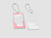 Key Chain Mockup Side View Preview 03