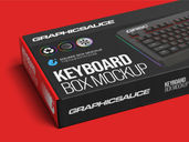 Keyboard Box Packaging Mockup Half Side View Preview 4