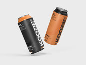 Koozie Can Mockup Flying View Preview 2