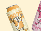 Koozie Can Mockup Flying View Preview 4