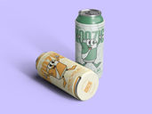 Koozie Can Mockup Half Side View Preview 2