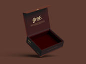 Magnetic Packaging Mockup Flying View Preview 02