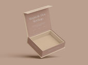 Magnetic Packaging Mockup Flying View Preview 03
