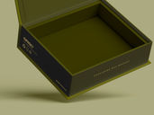 Magnetic Packaging Mockup Flying View Preview 04