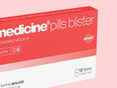 Medicine Pills Box Mockup Half Side View Preview 5