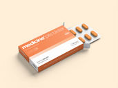 Medicine Pills Box Mockup Isometric View Preview 2
