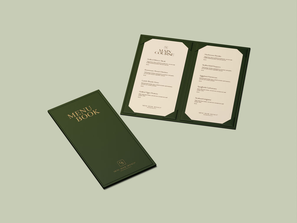 Menu Book Mockup Side View Preview 01