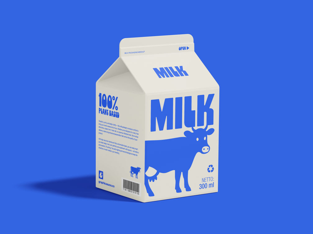 Milk Box Mockup Front View Preview 01