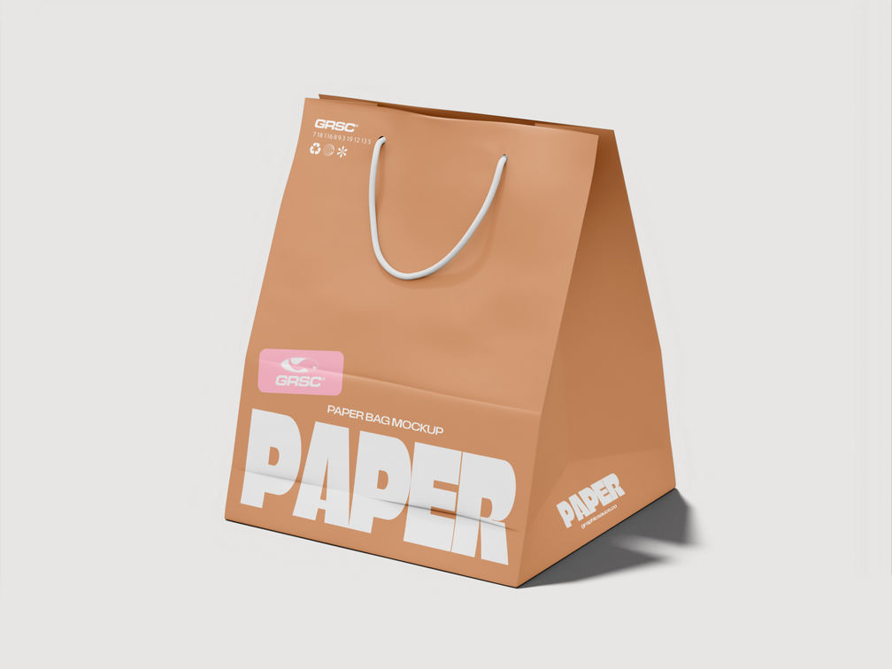 Paper Bag Mockup Side View Preview 01