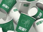 Paper Coffee Cup Mockup Front View Preview 3