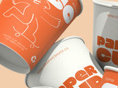 Paper Coffee Cup Mockup Front View Preview 4