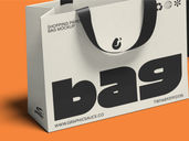 Paper Shopping Bag Mockup Half Side View Preview 4