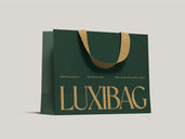 Paper Shopping Bag Mockup Low Angle View Preview 3