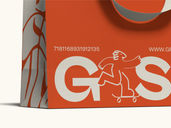 Paper Shopping Bag Mockup Low Angle View Preview 4