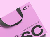Paper Shopping Bag Mockup Top View Preview 5