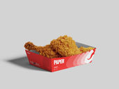 Paper Tray Mockup Front View Preview 02