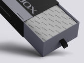 Sliding Gift Box Mockup Flying View Preview 04