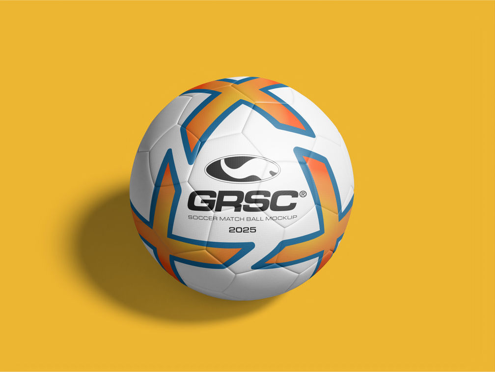 Soccer Ball Mockup Top View Preview 1