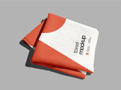 Sport Towel Mockup Half Side View Preview 3