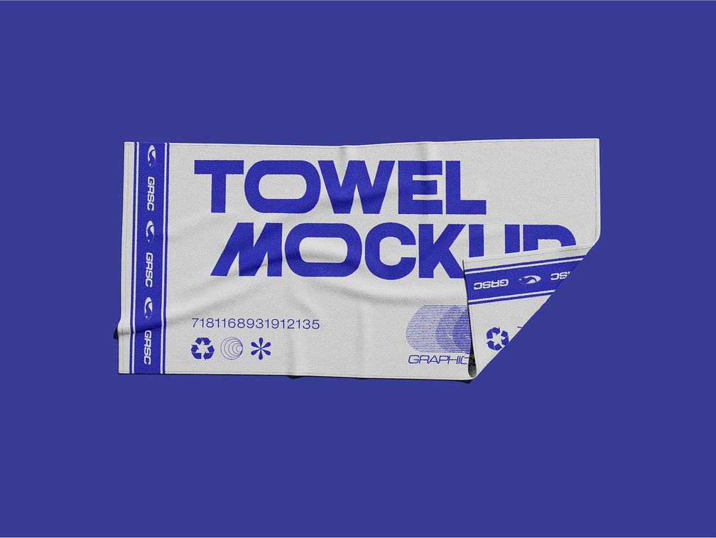 Sport Towel Mockup Top View Preview 1