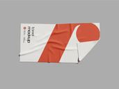 Sport Towel Mockup Top View Preview 3