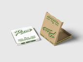 Square Pizza Box Mockup Half Side View Preview 2