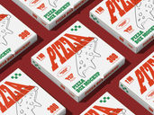Square Pizza Box Mockup Top View Preview 03