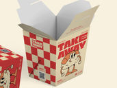 Takeaway Rice Box Packaging Mockup Half Side View Preview 4