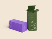 Tuck Box Mockup Front View Preview 03