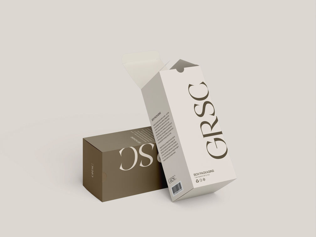 Tuck Box Mockup Side View Preview 01
