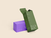 Tuck Box Mockup Side View Preview 03