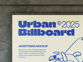 Urban Outdoor Billboard Mockup Front View Preview 4