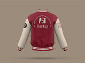 Varsity Bomber Jacket Mockup Back View Preview 2